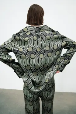 خرید بلوز طرح دار زنانه زارا کد 226196 | بانی استایل