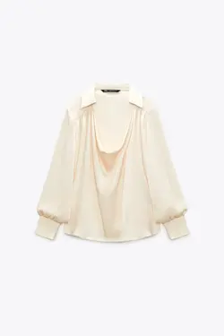 خرید بلوز ساتن زنانه زارا کد 225710 | بانی استایل