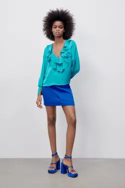 خرید بلوز مجلسی زنانه زارا کد 227832 | بانی استایل