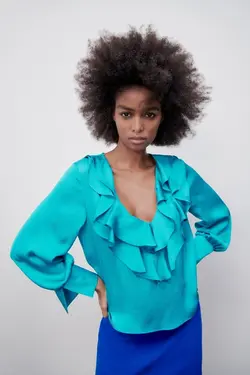 خرید بلوز مجلسی زنانه زارا کد 227832 | بانی استایل