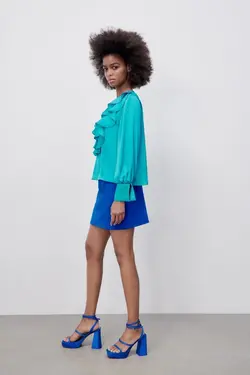 خرید بلوز مجلسی زنانه زارا کد 227832 | بانی استایل