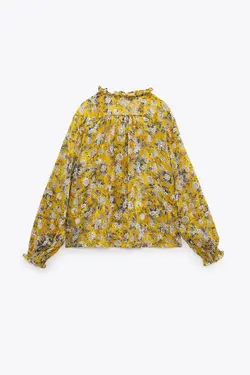 خرید بلوز گلدار زنانه زارا کد 225687 | بانی استایل