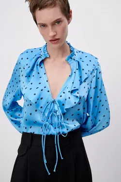 خرید بلوز مجلسی زنانه زارا کد 226235 | بانی استایل