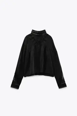 خرید بلوز کرپ مجلسی زنانه زارا کد 226231 | بانی استایل