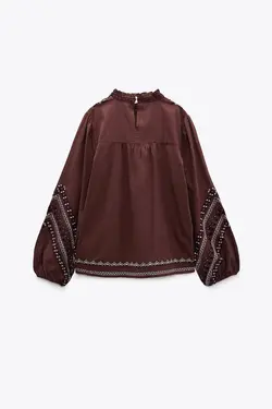 خرید بلوز طرح دار زنانه زارا کد 226233 | بانی استایل