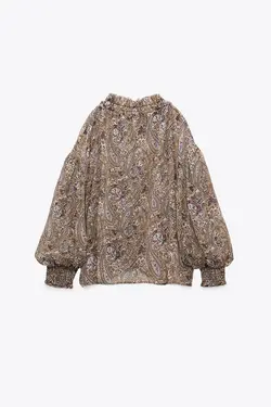 خرید بلوز طرح دار زنانه زارا کد 226225 | بانی استایل