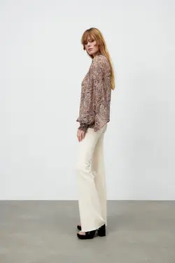 خرید بلوز طرح دار زنانه زارا کد 226225 | بانی استایل