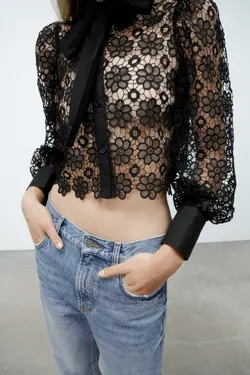 خرید بلوز زنانه زارا کد 226224 | بانی استایل