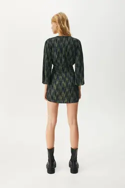 خرید پیراهن طرح دار زنانه پول اند بیر کد 217552 | بانی استایل