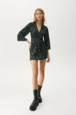 خرید پیراهن طرح دار زنانه پول اند بیر کد 217552 | بانی استایل