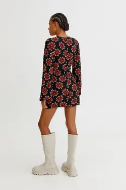 خرید پیراهن گلدار زنانه پول اند بیر کد 217560 | بانی استایل