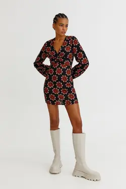 خرید پیراهن گلدار زنانه پول اند بیر کد 217560 | بانی استایل