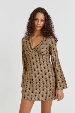 خرید پیراهن طرح دار زنانه پول اند بیر کد 217549 | بانی استایل