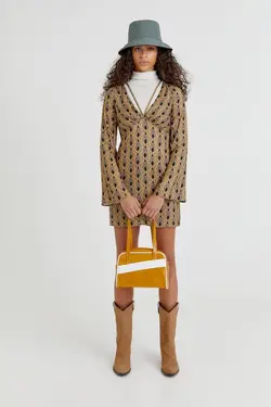 خرید پیراهن طرح دار زنانه پول اند بیر کد 217549 | بانی استایل