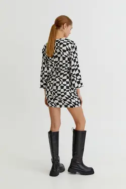 خرید پیراهن طرح دار زنانه پول اند بیر کد 217551 | بانی استایل