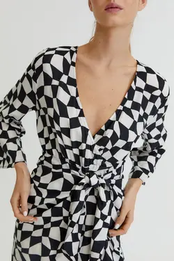 خرید پیراهن طرح دار زنانه پول اند بیر کد 217551 | بانی استایل