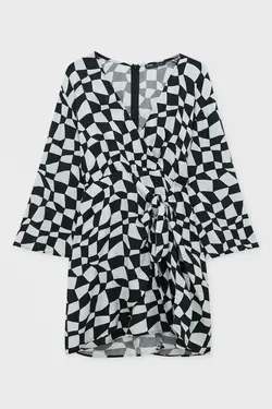 خرید پیراهن طرح دار زنانه پول اند بیر کد 217551 | بانی استایل