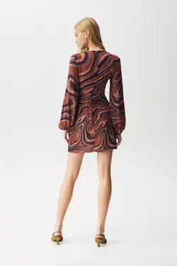 خرید پیراهن طرح دار زنانه پول اند بیر کد 217535 | بانی استایل