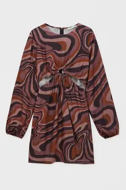 خرید پیراهن طرح دار زنانه پول اند بیر کد 217535 | بانی استایل