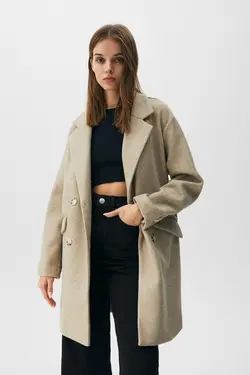 خرید پالتو زنانه پول اند بیر کد 216263 | بانی استایل