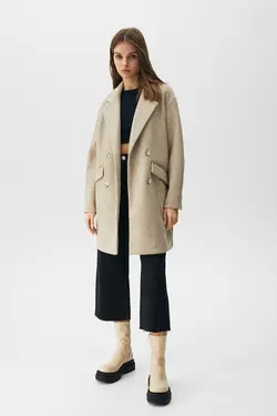 خرید پالتو زنانه پول اند بیر کد 216263 | بانی استایل