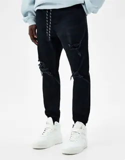 خخرید شلوار جین زاپ دار مردانه برشکا کد 212783 | بانی استایل