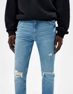 خرید شلوار جین جذب مردانه برشکا کد 213547 | بانی استایل