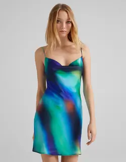 خرید پیراهن ساتن زنانه برشکا کد 209145 | بانی استایل