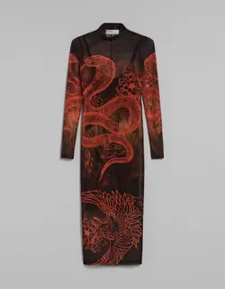 خرید پیراهن طرح دار زنانه برشکا کد 209138 | بانی استایل