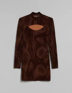 خرید پیراهن طرح دار زنانه برشکا کد 209136 | بانی استایل