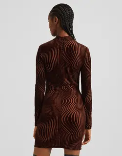 خرید پیراهن طرح دار زنانه برشکا کد 209136 | بانی استایل