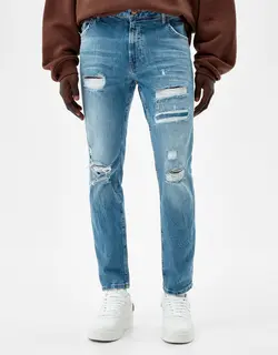 خرید شلوار جین زاپ دار مردانه برشکا کد 212806 | بانی استایل