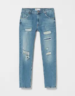 خرید شلوار جین زاپ دار مردانه برشکا کد 212806 | بانی استایل