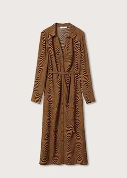 خرید پیراهن طرح دار زنانه منگو کد 207688 | بانی استایل