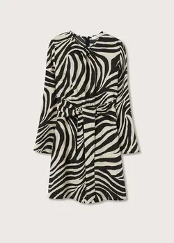 خرید پیراهن طرح دار زنانه منگو کد 207681 | بانی استایل