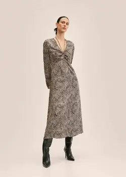 خرید پیراهن طرح دار زنانه منگو کد 206711 | بانی استایل