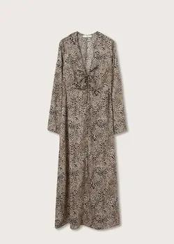 خرید پیراهن طرح دار زنانه منگو کد 206711 | بانی استایل