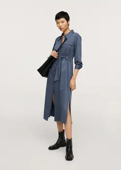 خرید پیراهن میدی زنانه منگو کد 206704 | بانی استایل