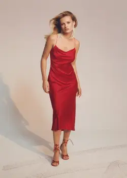 خرید پیراهن ابریشم زنانه منگو کد 206695 | بانی استایل