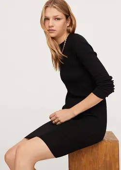 خرید پیراهن بافت زنانه منگو کد 206691 | بانی استایل