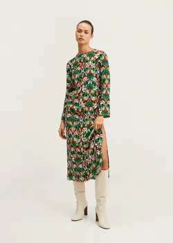 خرید پیراهن طرح دار زنانه منگو کد 206856 | بانی استایل