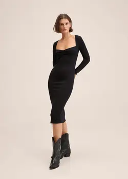 خرید پیراهن میدی زنانه منگو کد 206727 | بانی استایل