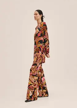 خرید پیراهن طرح دار زنانه منگو کد 206725 | بانی استایل