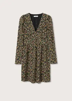 خرید پیراهن طرح دار زنانه منگو کد 206719 | بانی استایل