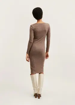 خرید پیراهن میدی زنانه منگو کد 206718 | بانی استایل