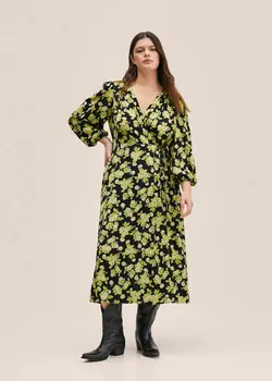 خرید پیراهن گلدار زنانه منگو کد 207677 | بانی استایل