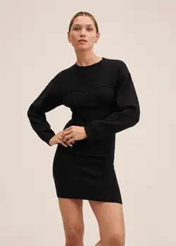 خرید پیراهن بافت زنانه منگو کد 207676 | بانی استایل