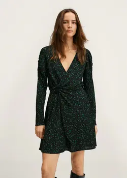 خرید پیراهن طرح دار زنانه منگو کد 207673 | بانی استایل