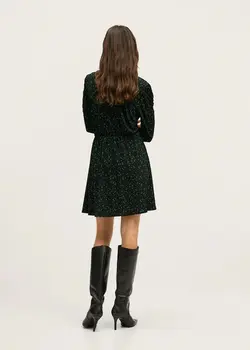 خرید پیراهن طرح دار زنانه منگو کد 207673 | بانی استایل