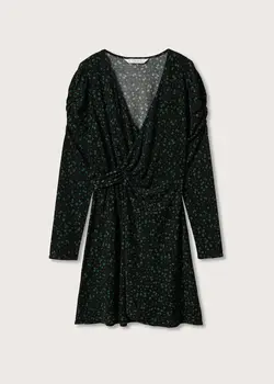 خرید پیراهن طرح دار زنانه منگو کد 207673 | بانی استایل